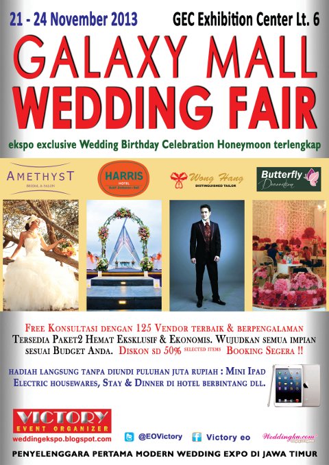 Galaxy Mall Wedding Fair By Victory Event Organizer Weddingku Com Tempat Gec Exhibition Center Lt 6 Galaxy Mall Surabaya